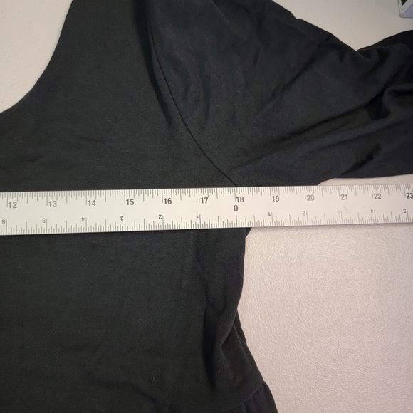 A New Day Women's Long Sleeve Knit Ballet Maxi Dress Black Size XXL - Picture 3 of 6